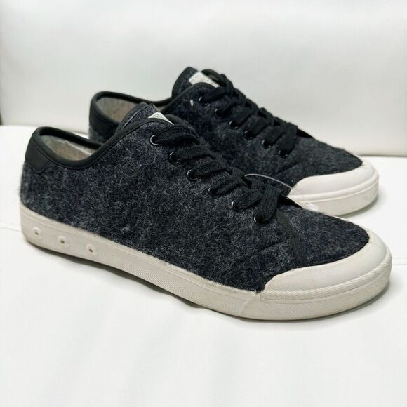 Rag & Bone Mens Sneakers EU 41 US 8 Standard Issue Wool Dark Grey Lace-Up Shoes - Picture 1 of 12